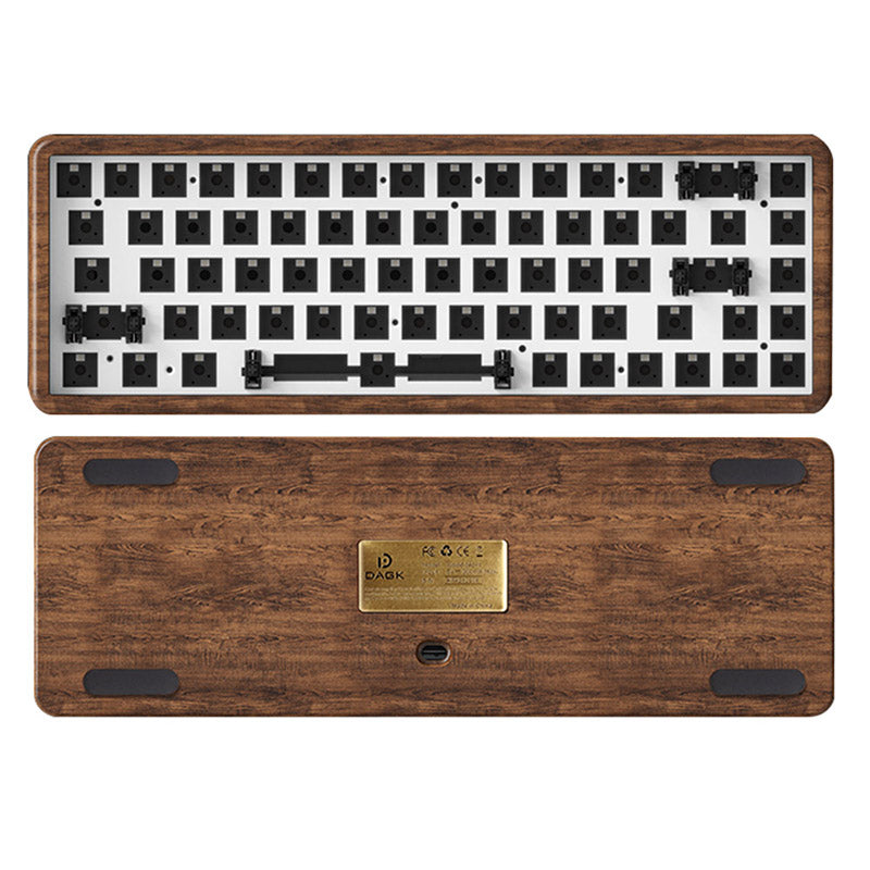 DAGK Walnut Wood Pro Wireless DIY Kit 84 Keys