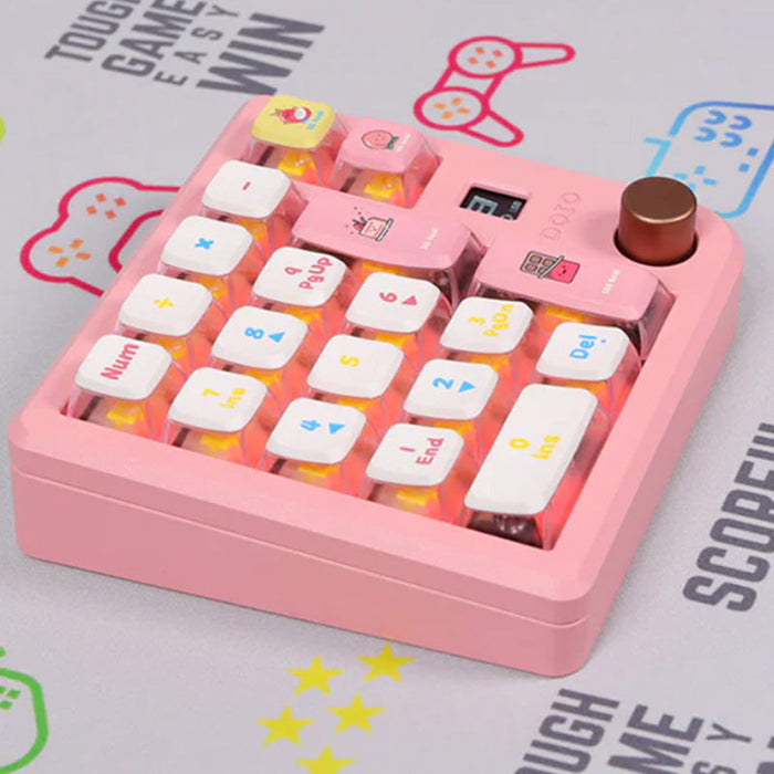 DOIO KB19B-01 Wireless Macro Keyboard DIY Kit with OLED Screen - WhatGeek