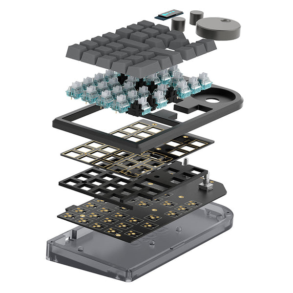 DOIO KB30-01 Macro Keyboard 30 Keys + 3 Knob Macro Pad