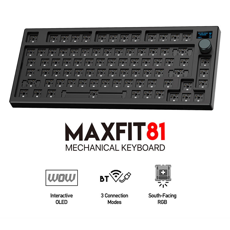 FANTECH MAXFIT81 MK910 Wireless Barebone DIY Kit With OLED Screen