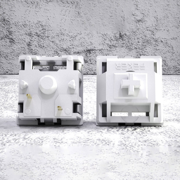 FEKER Marble White Linear Switches Creamy