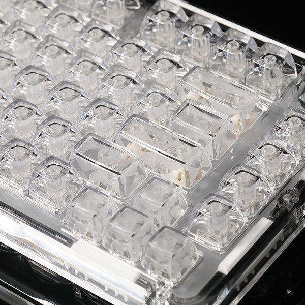 WhatGeek x FirstBlood B81 Crystal Transparent Wirelss Mechanical Keyboard