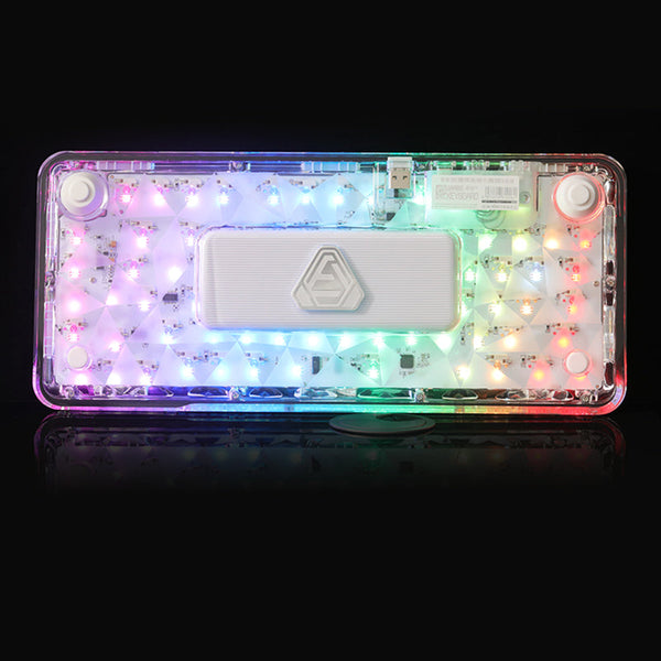 WhatGeek x FirstBlood B81 Crystal Transparent Wirelss Mechanical Keyboard
