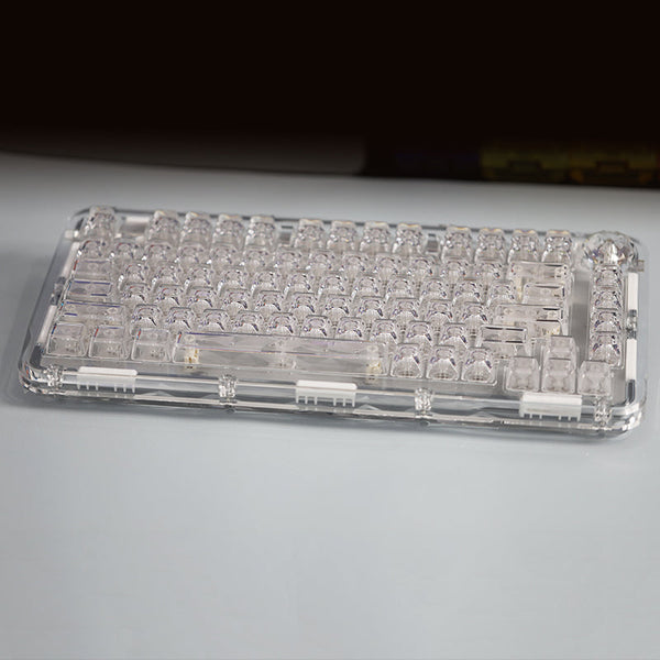 WhatGeek x FirstBlood B81 Crystal Transparent Wirelss Mechanical Keyboard