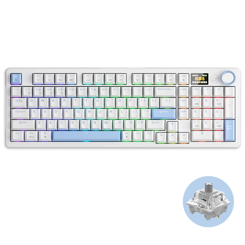 JAMESDONKEY RS2 3.0 LED Screen Wireless Mechanical Keyboard