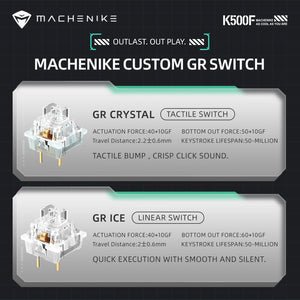 Machenike K500F-B81 RGB Clear Mechanical Keyboard