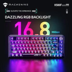 Machenike K500F-B81 RGB Clear Mechanical Keyboard