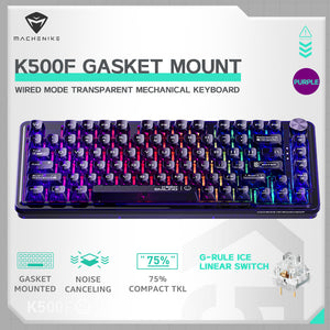 Machenike K500F-B81 RGB Clear Mechanical Keyboard