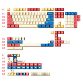 MOMOKA Carnival ANSI/ISO Cherry Profile Keycap Set 173 Keys