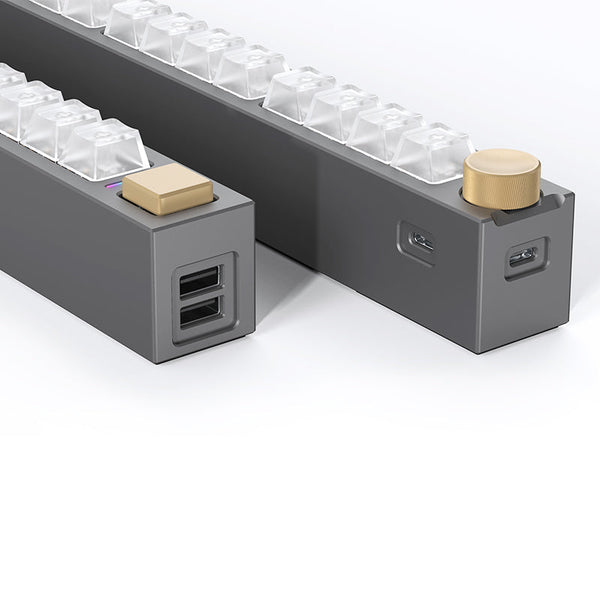 MXRSKEY WINGMAN XII Wired Mechanical Keyboard with USB Expansion Port