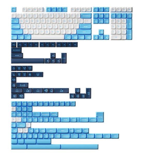 MonsGeek x AKKO Neon Dye-Subbed PBT MDA Profile Keycap Set 227 Keys