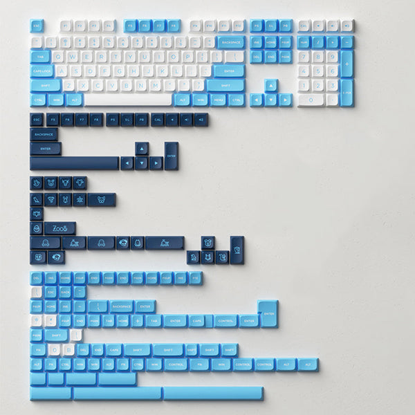 MonsGeek x AKKO Neon Dye-Subbed PBT MDA Profile Keycap Set 227 Keys