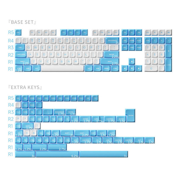 MonsGeek x AKKO Neon Dye-Subbed PBT MDA Profile Keycap Set 227 Keys