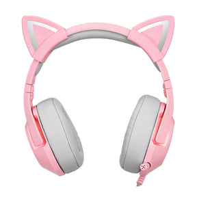 ONIKUMA K9 Cat Ear Gaming Headset 3.5mm Wired with RGB LED Light