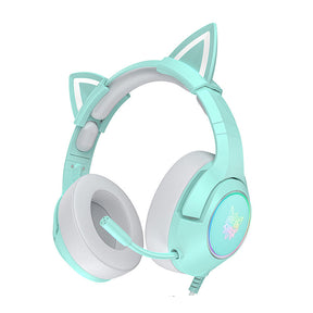 ONIKUMA K9 Cat Ear Gaming Headset 3.5mm Wired with RGB LED Light