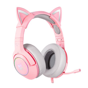 ONIKUMA K9 Cat Ear Gaming Headset 3.5mm Wired with RGB LED Light