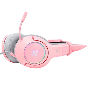 ONIKUMA K9 Cat Ear Gaming Headset 3.5mm Wired with RGB LED Light