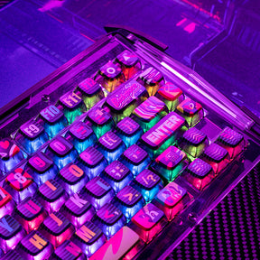 PIIFOX Neon Party ASA Profile Keycap Set 132 Keys