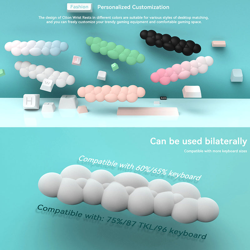 PIWIJOY Cotton Cloud Pad Keyboard Wrist Rest