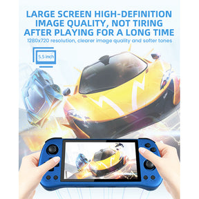 Powkiddy X55 Blue Handheld Game Console