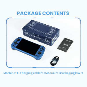 Powkiddy X55 Blue Handheld Game Console