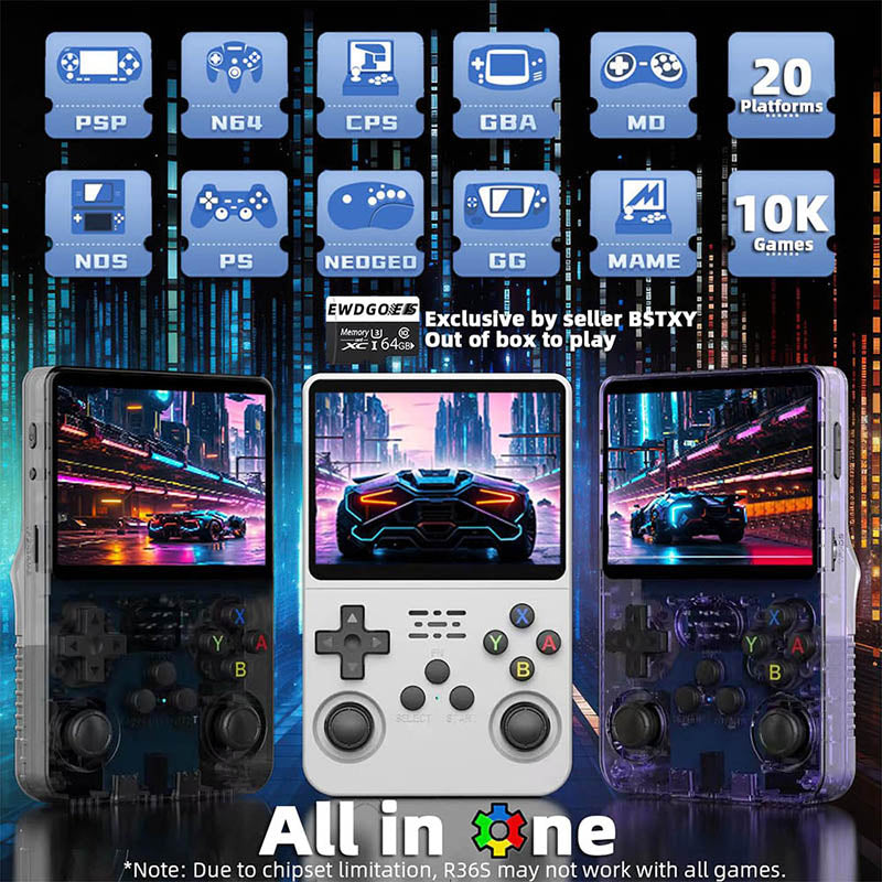 R36S Handheld Game Console Linux System 1000+ Games WhatGeek