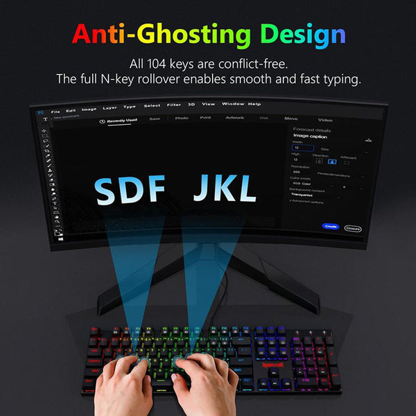 Redragon K565-RGB Wired Mechanical keyboard US Layout