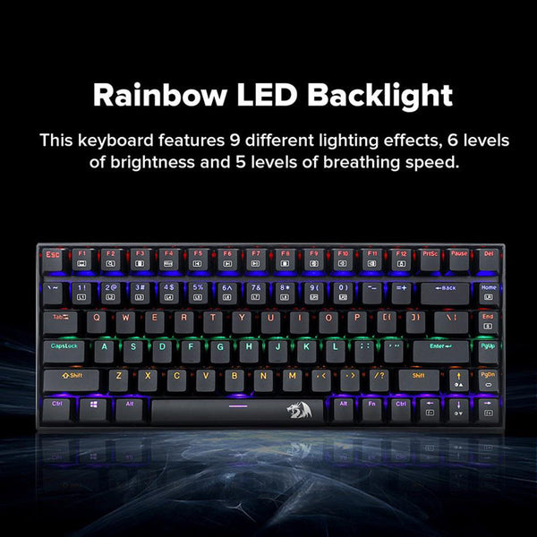 Redragon K629-KB Rainbow LED Backlight Mechanical Gaming Keyboard