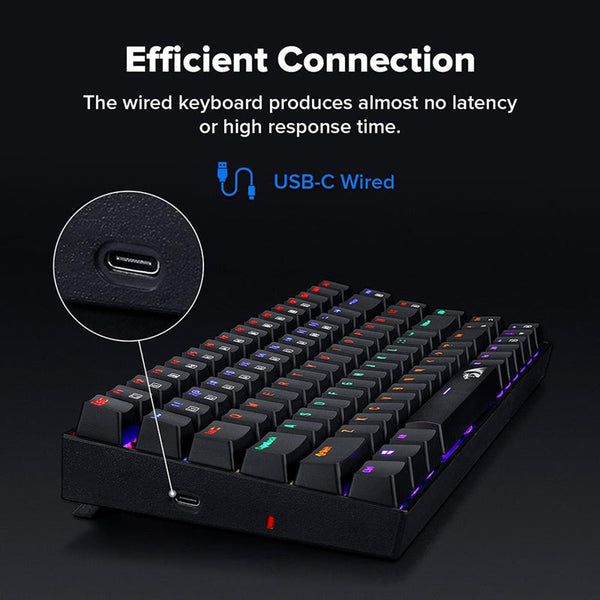Redragon K629-KB Rainbow LED Backlight Mechanical Gaming Keyboard