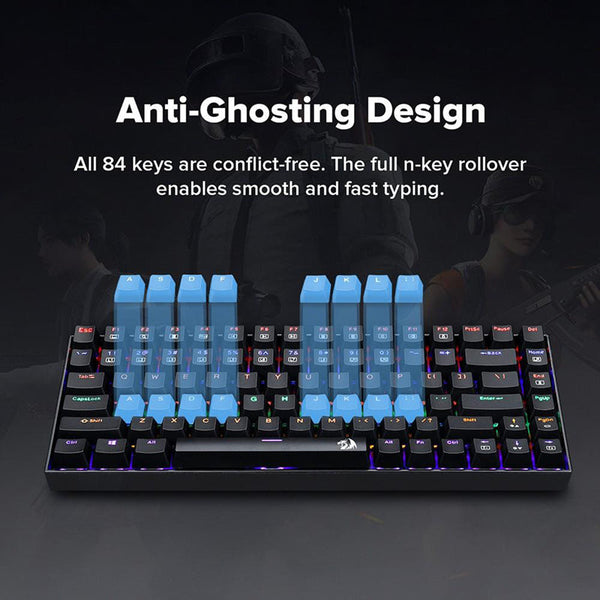 Redragon K629-KB Rainbow LED Backlight Mechanical Gaming Keyboard
