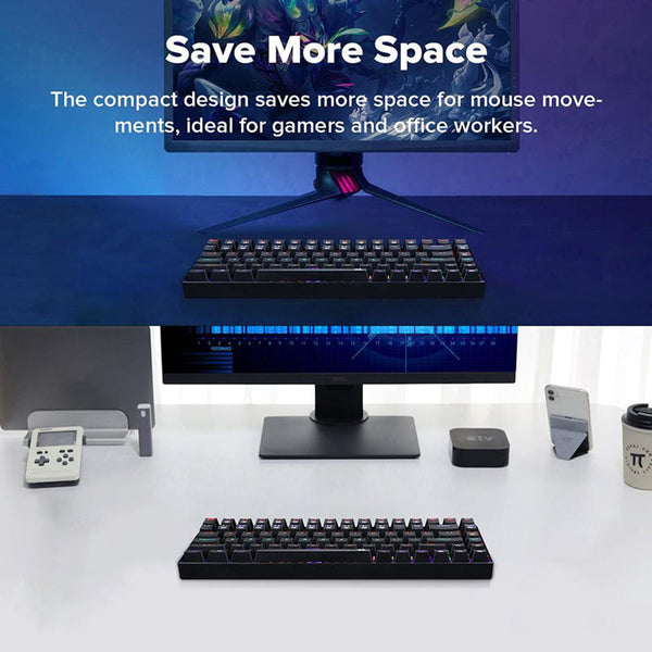 Redragon K629-KB Rainbow LED Backlight Mechanical Gaming Keyboard