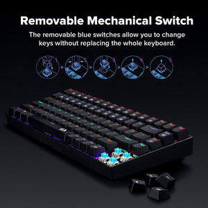Redragon K629-KB Rainbow LED Backlight Mechanical Gaming Keyboard