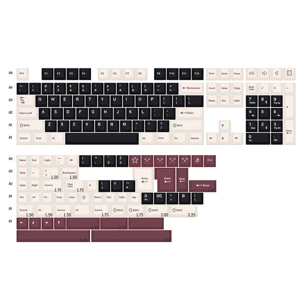 ACGAM Rome Cherry Profile Keycap Set 173 Keys