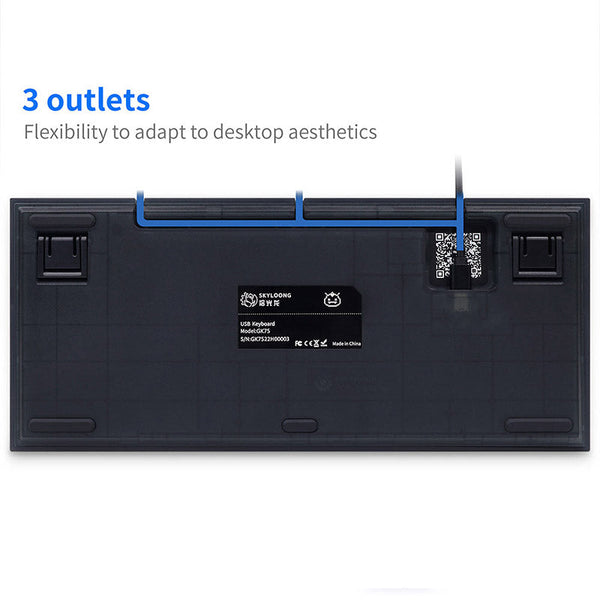 SKYLOONG GK75 UK ISO Layout Wired Mechanical Keyboard