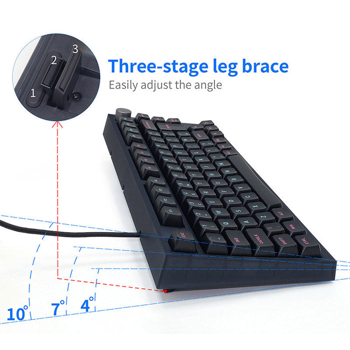 SKYLOONG GK75 ISO Layout Wired Mechanical Keyboard - WhatGeek