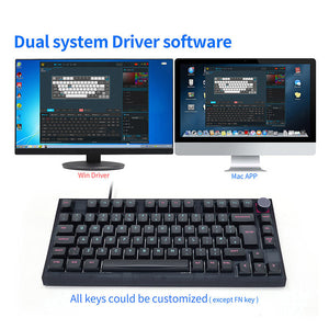 SKYLOONG GK75 UK ISO Layout Wired Mechanical Keyboard