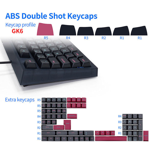 SKYLOONG GK75 UK ISO Layout Wired Mechanical Keyboard
