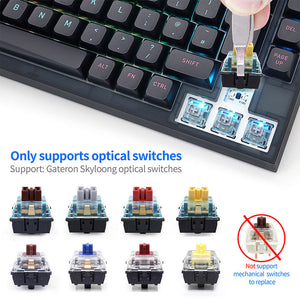 SKYLOONG GK75 UK ISO Layout Wired Mechanical Keyboard