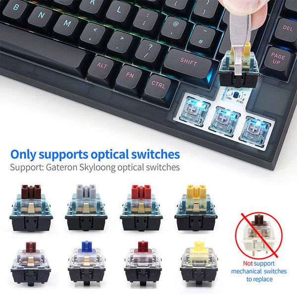 SKYLOONG GK75 UK ISO Layout Wired Mechanical Keyboard