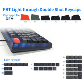 SKYLOONG GK75 RGB Wired Mechanical Keyboard with Optical Switches