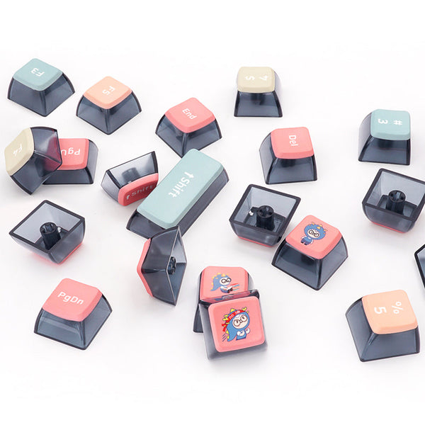 SKYLOONG GK7 Pudding PBT ASA Profile Keycap Set 126 Keys