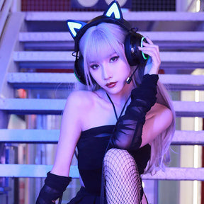 SOMIC GS510 2.4G Wireless RGB Cat Ear Headset