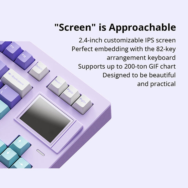 SP-STAR D82 PRO Wireless Mechanical Keyboard Creamy