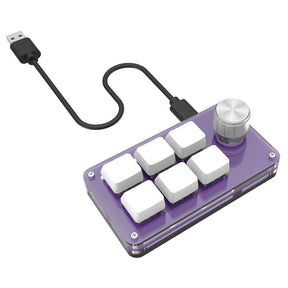 USB-C port 6 key keyboard support custom with knob