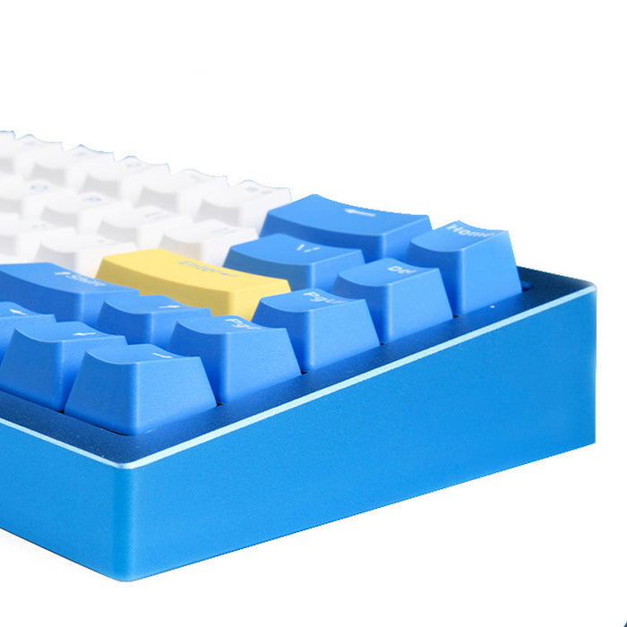 Ajazz AC067 Mountain Blue Gasket Mechanical Keyboard WhatGeek
