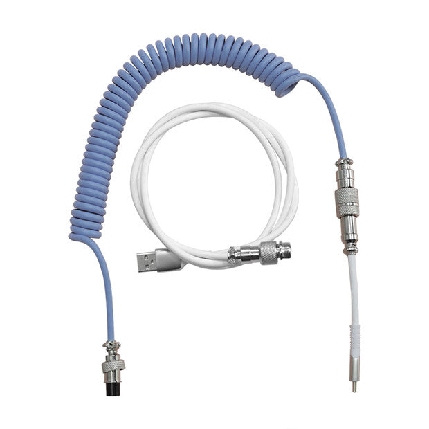 blue Ajazz AL60 Coiled Aviator Cable