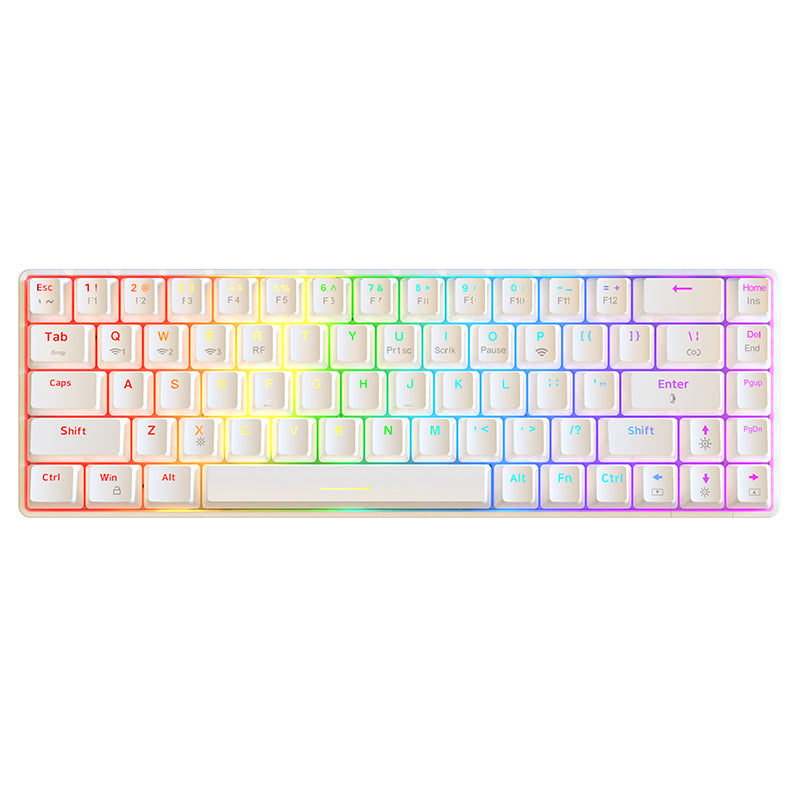 Ajazz K685T 65% Mechanical Keyboard RGB light show