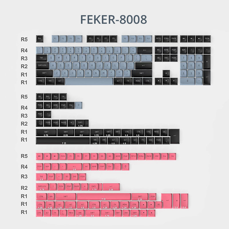 226 Keys CSA Profile PBT Doubleshot Keycap Set