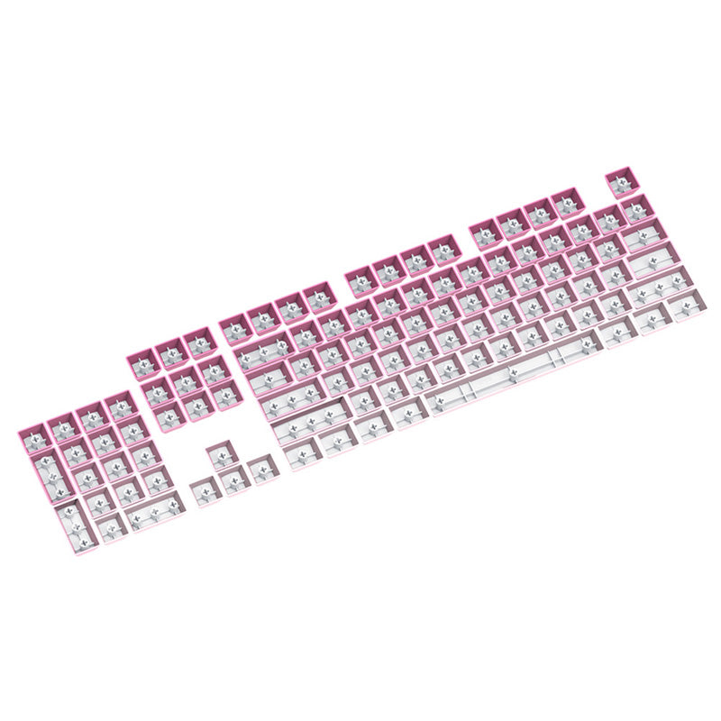 104 Keys Gradient Pink Keycaps back details