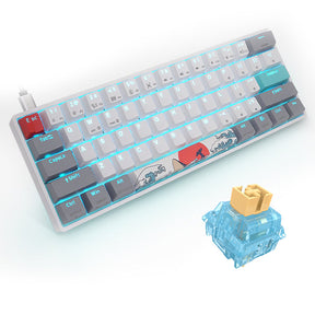 SKYLOONG GK61 White Mechanical Keyboard